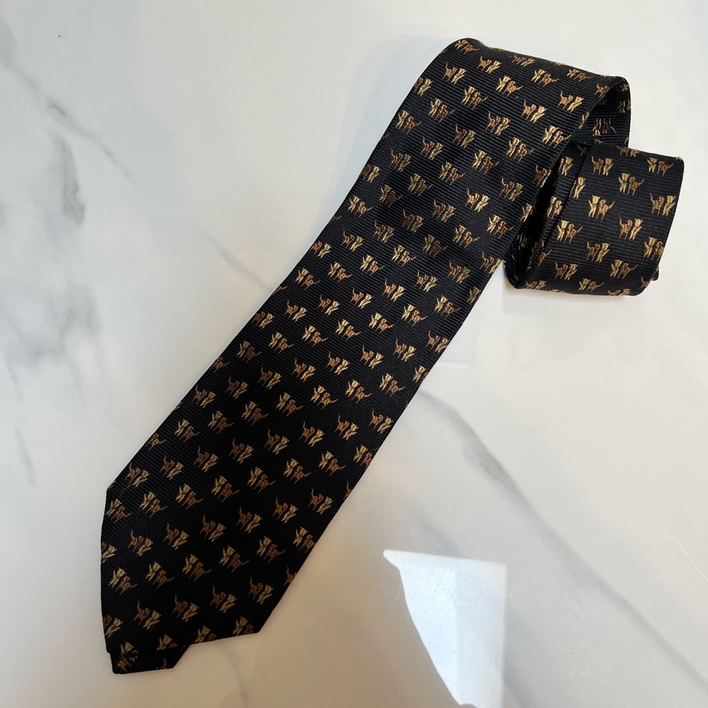 Longchamp silk tie